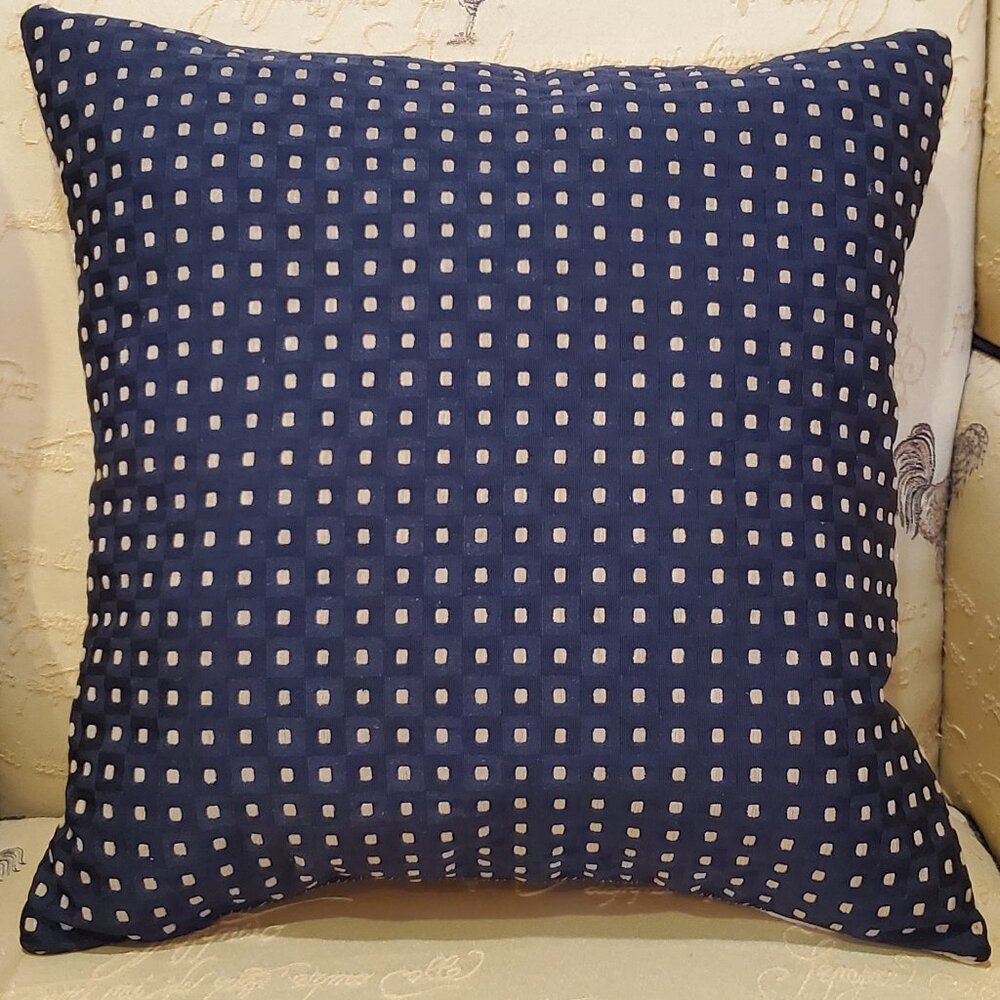 Vintage Croscill Designer Fabric Accent Pillow, 16 x 16 – New, Handcrafted